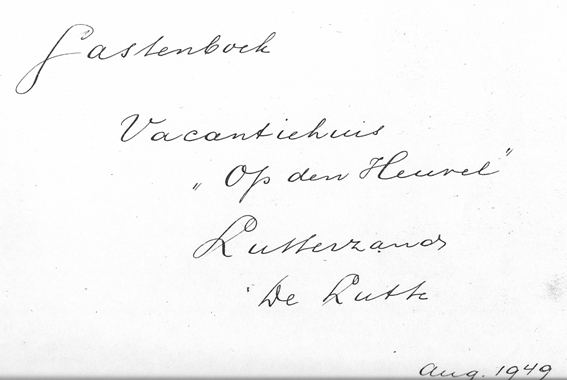 Gastenboek "Op den Heuvel"