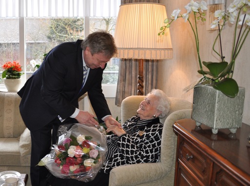 Bloemen van de burgemeester