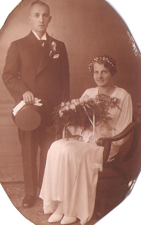 Trouwdag Willen & Elli 16 juni 1934